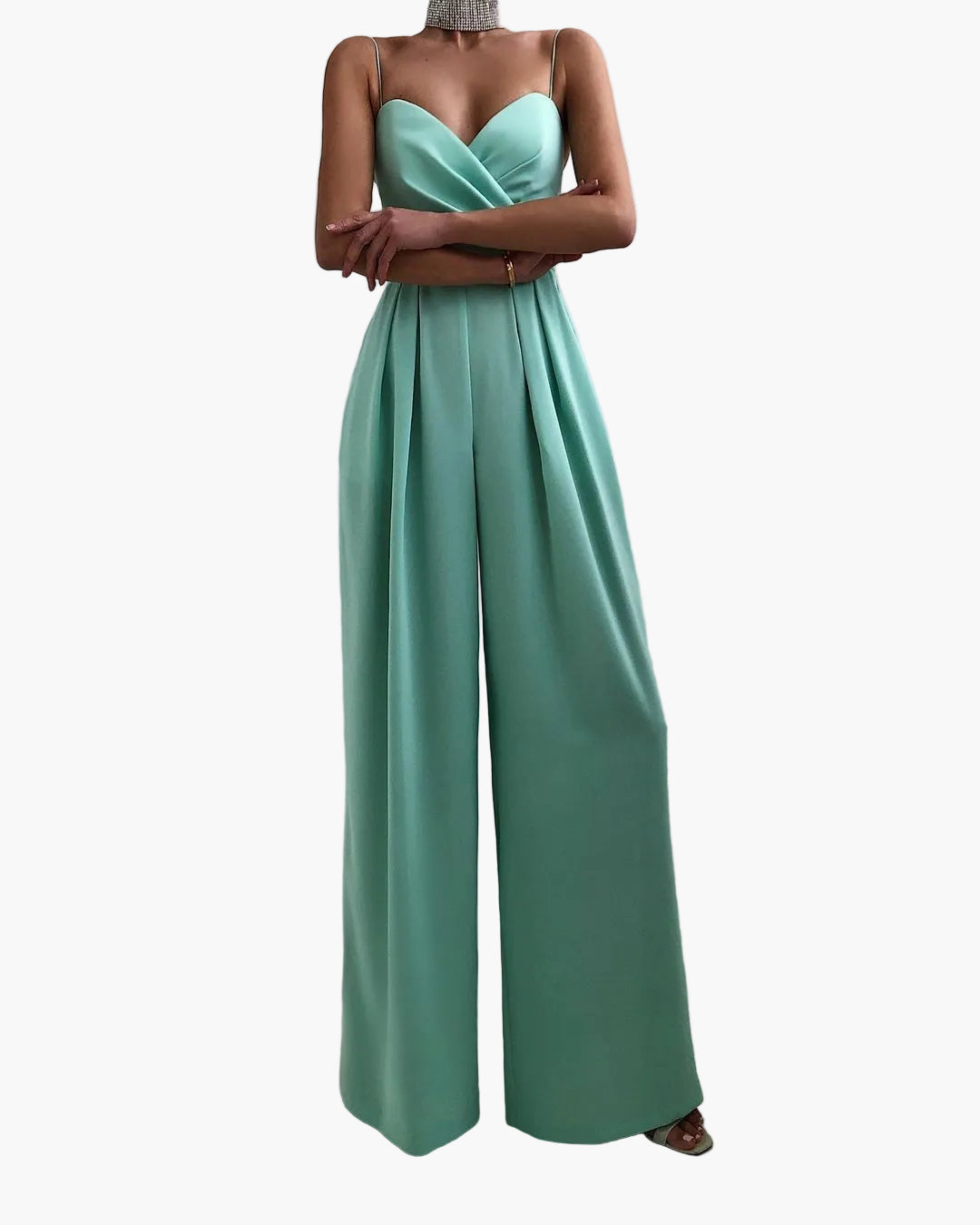 Combinaison Pantalon Large Élégante Femme – Style Chic Quotidien et Soirée