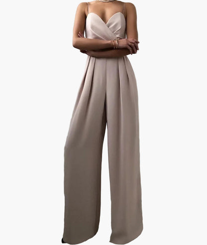 Combinaison Pantalon Large Élégante Femme – Style Chic Quotidien et Soirée