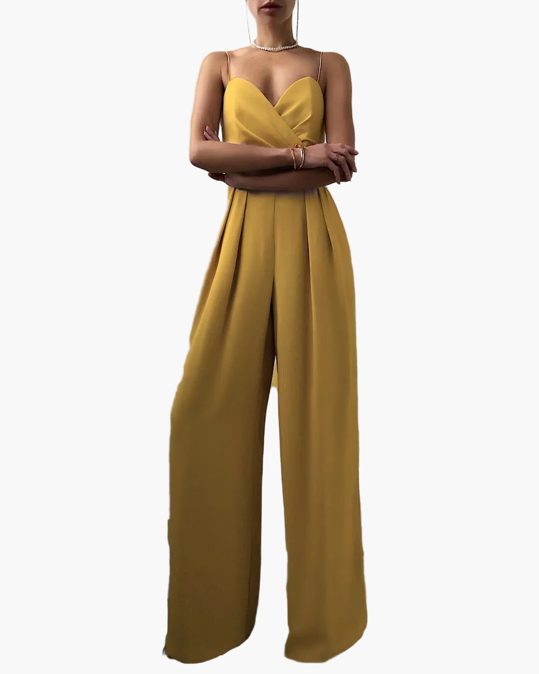 Combinaison Pantalon Large Élégante Femme – Style Chic Quotidien et Soirée