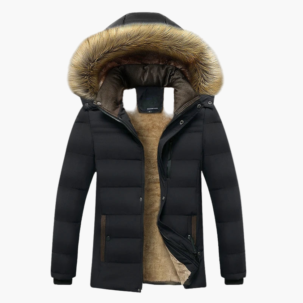 Winterparka für Herren mit Kapuze und Fleece-Futter – Urbaner Stil, warm und wasserdicht