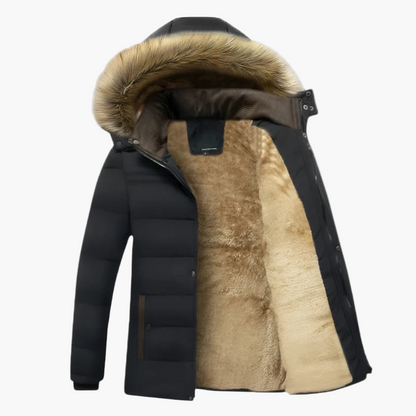 Winterparka für Herren mit Kapuze und Fleece-Futter – Urbaner Stil, warm und wasserdicht