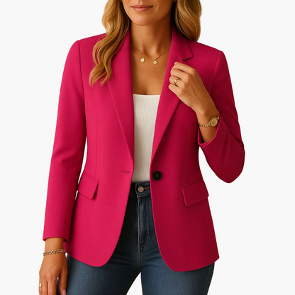 Veste Blazer Femme Élégant Coupe Ajustée Style Polyvalent Bureau & Casual