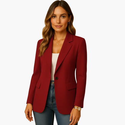Veste Blazer Femme Élégant Coupe Ajustée Style Polyvalent Bureau & Casual