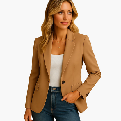 Veste Blazer Femme Élégant Coupe Ajustée Style Polyvalent Bureau & Casual