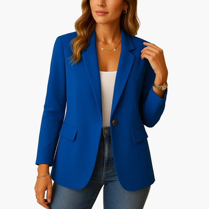 Veste Blazer Femme Élégant Coupe Ajustée Style Polyvalent Bureau & Casual
