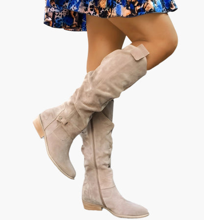 Wysokie damskie buty jeździeckie uniwersalne do eleganckiego i codziennego stylu