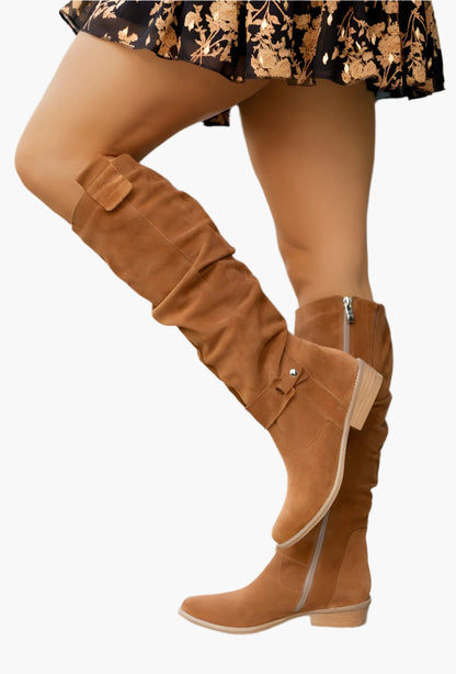 Wysokie damskie buty jeździeckie uniwersalne do eleganckiego i codziennego stylu