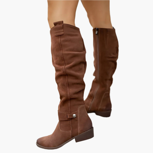Bottes hautes femme style cavalier polyvalent pour look élégant et quotidien