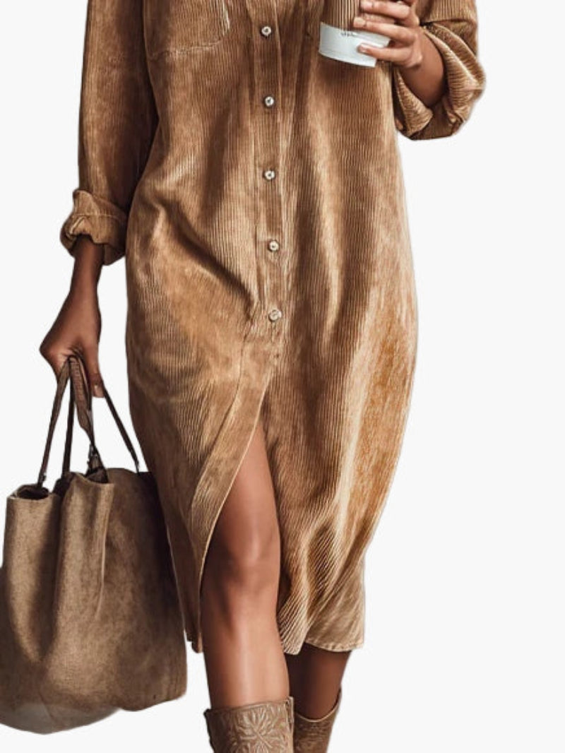 Vestido camisa casual para mujer estilo urbano chic ideal para el día a día