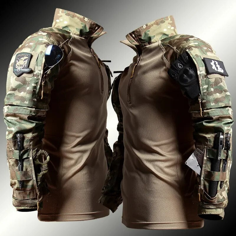 Taktiskt militärset för män – Jacka och byxa i mångsidig commando outdoor-stil