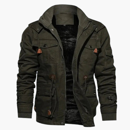 Chaqueta de invierno para hombre estilo militar versátil y elegante