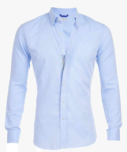 Chemise homme ajustée à fermeture zippée style moderne affaires et loisirs