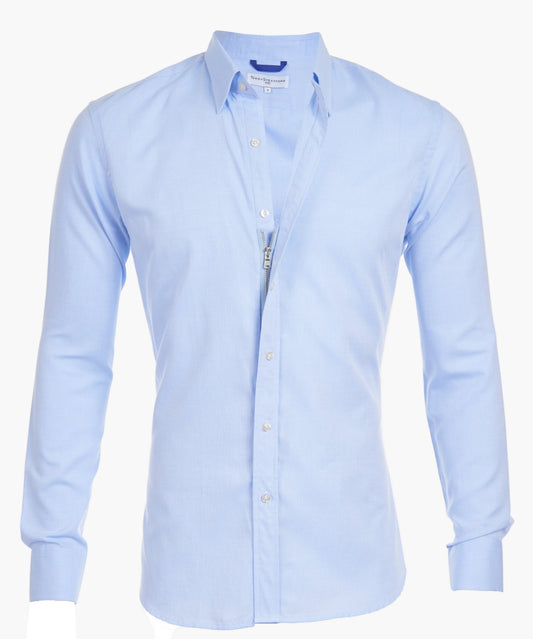 Chemise homme ajustée à fermeture zippée style moderne affaires et loisirs