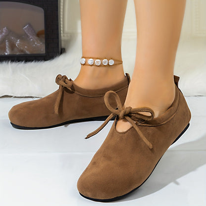 Chaussons Femme Confortables Intérieur Doux Nœud Décoratif Plusieurs Couleurs