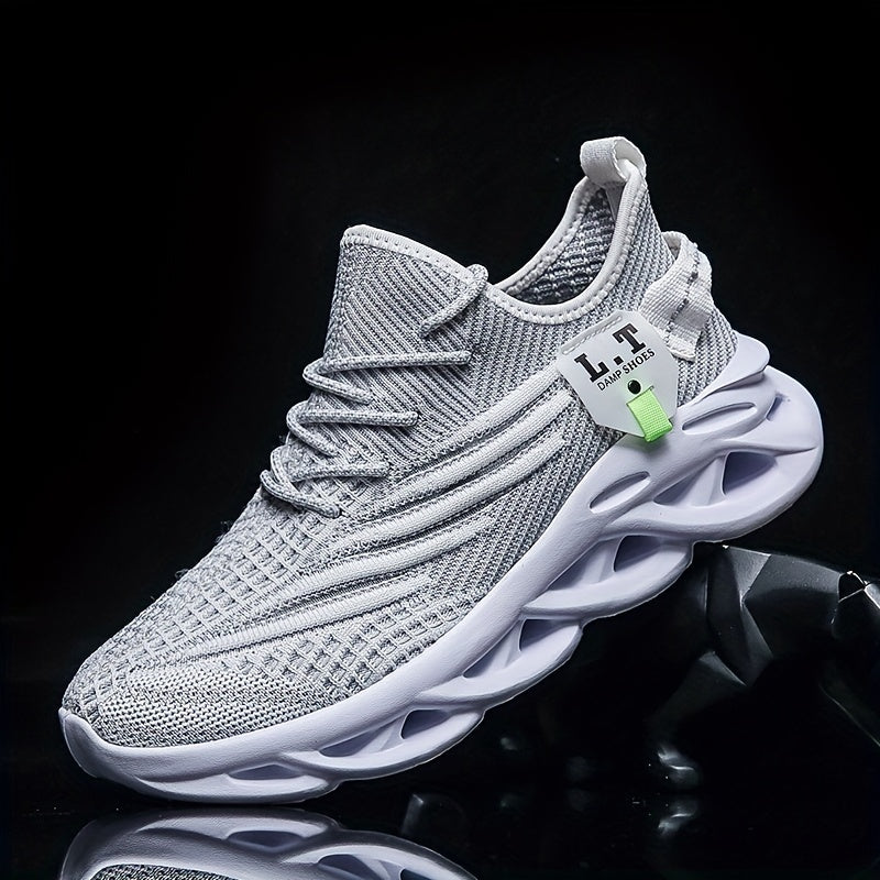 Herresportssko urban stil med futuristisk sål og bred komfort