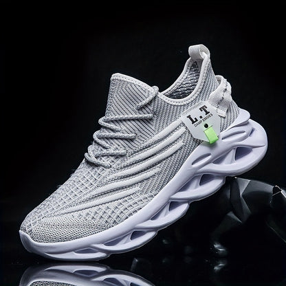 Herresportssko urban stil med futuristisk sål og bred komfort