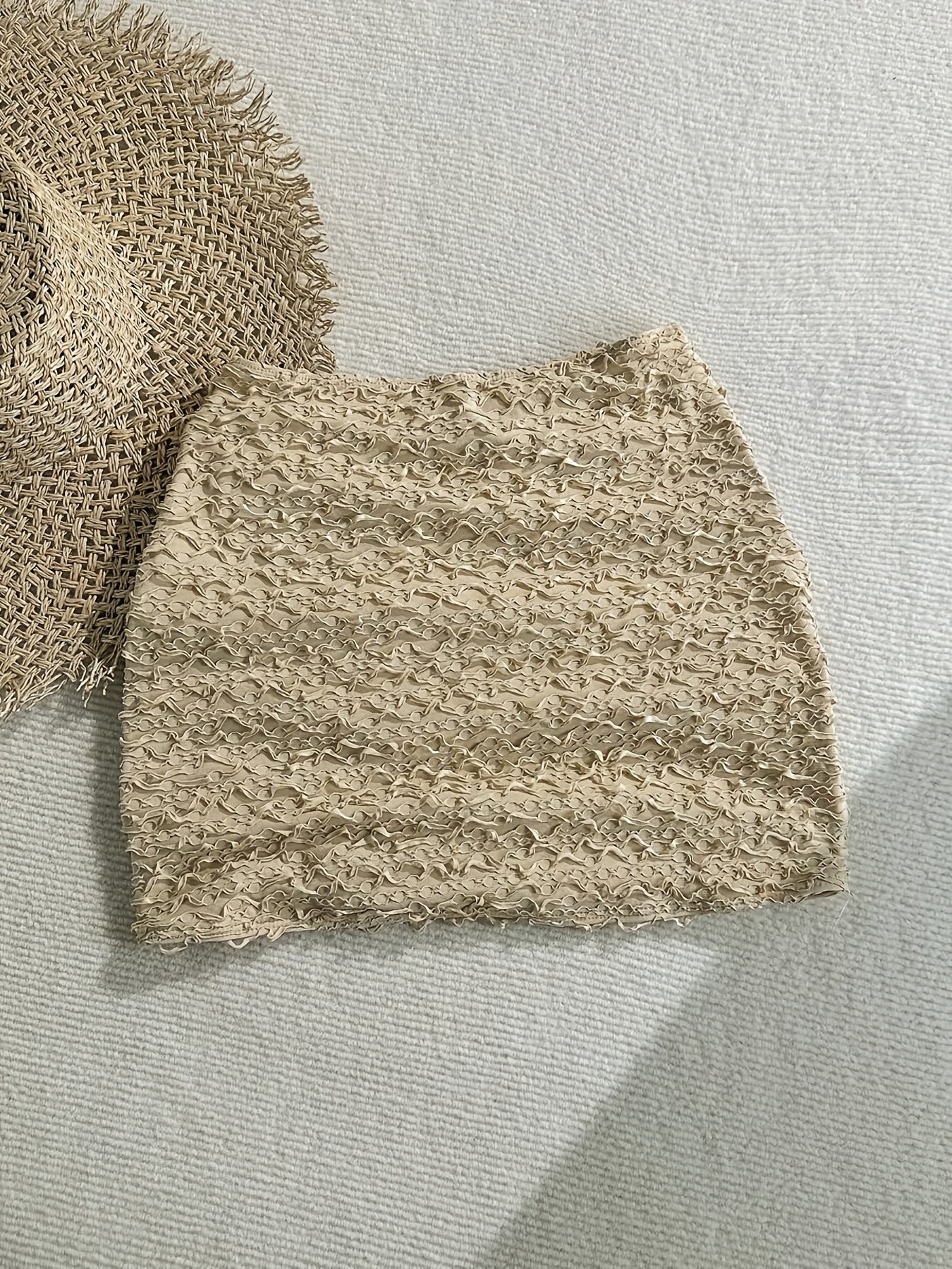Mini beach skirt with starfish details for women, chic coastal style