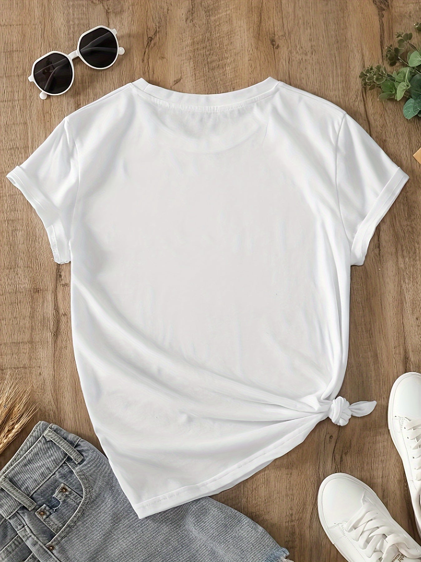 T-shirt graphique décontracté femme slogan humoristique "NOPE not today" style relax