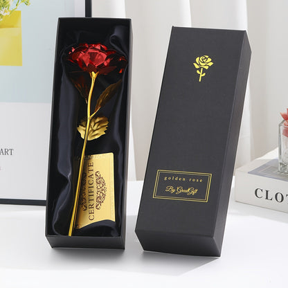 Rose décorative en coffret cadeau – Idée cadeau romantique pour femme – Objet d’ornement élégant