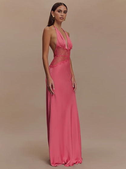 Robe de soirée élégante femme dos nu style glamour pour occasions spéciales