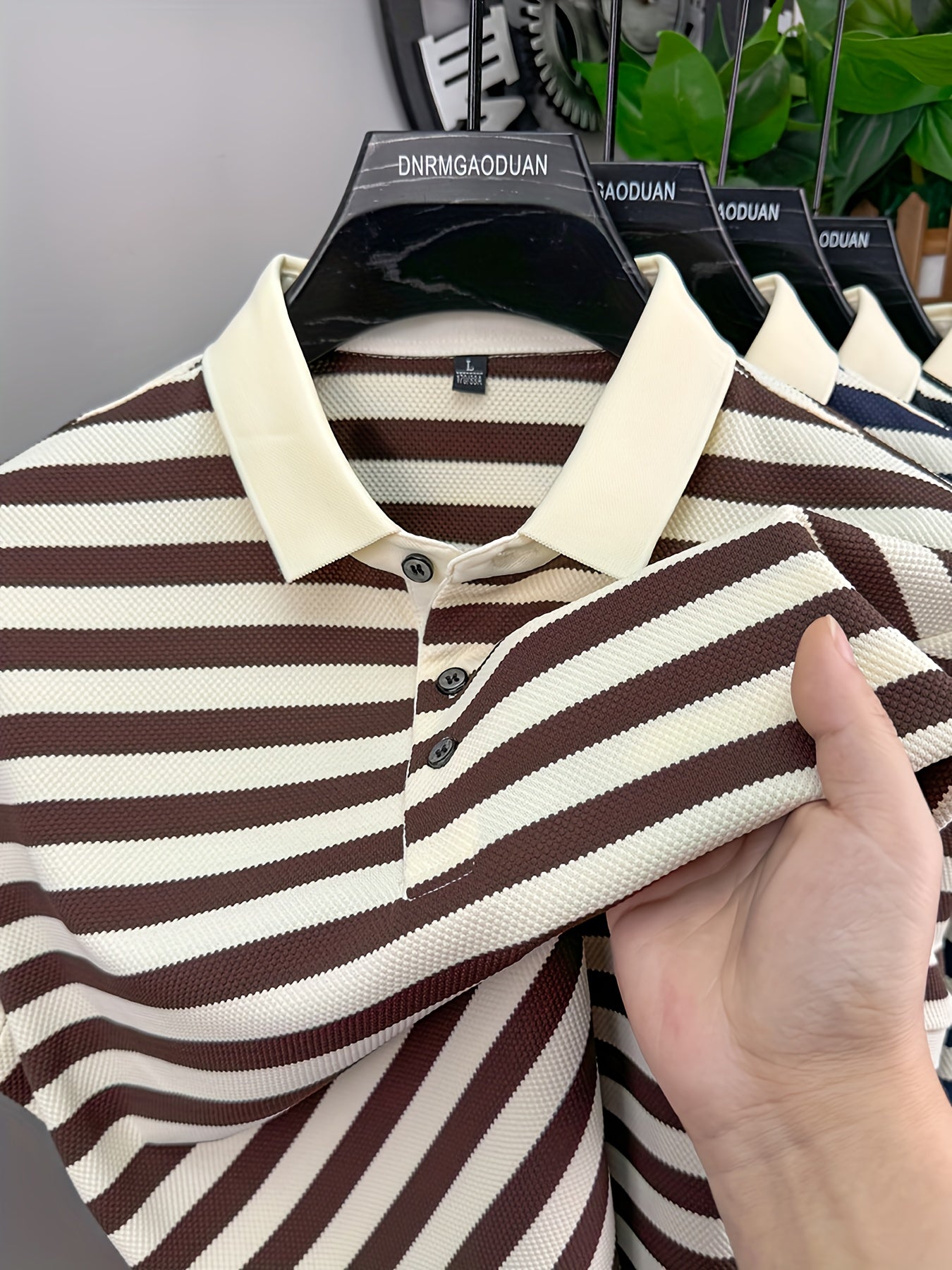 Polo à Manches Courtes Rayé Style Marin pour Homme - Élégance Décontractée Classique