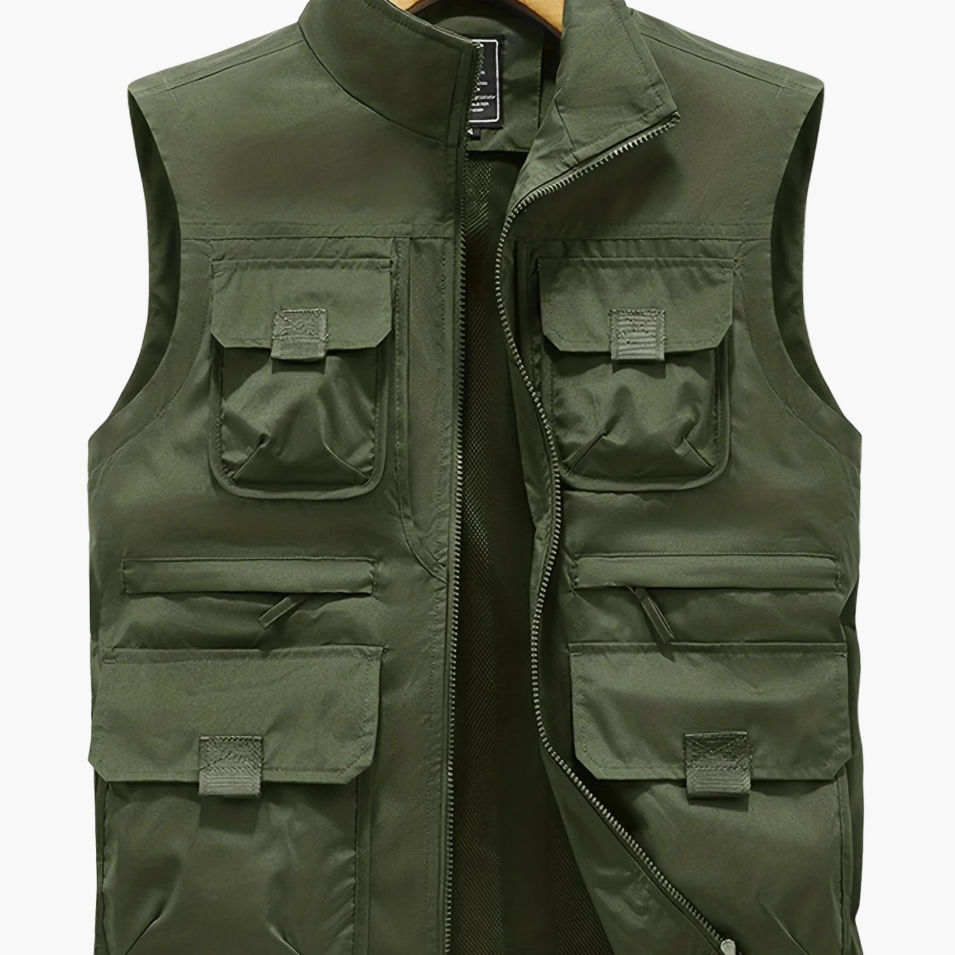 Gilet utilitaire sans manches pour homme style décontracté outdoor à poches multiples