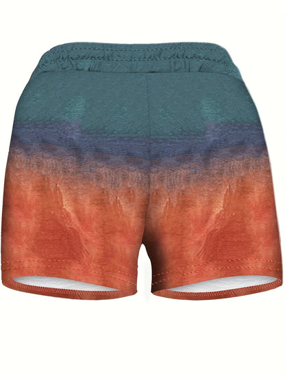 Damen-Freizeithose im Urlaubsstil mit Palmenmuster und Aufschrift „DAY DRINKIN'“ – ideal für Sommer und Freizeit