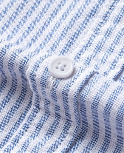 Chemise décontractée à rayures pour homme – Style polyvalent pour le quotidien et les loisirs