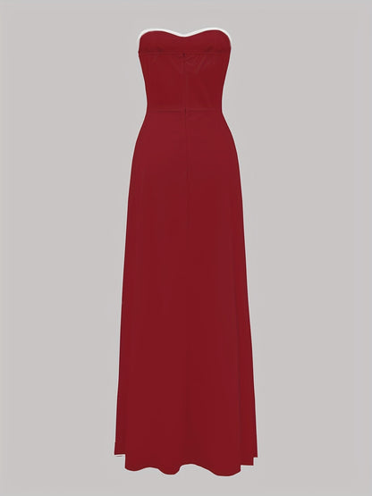 Abito da sera elegante donna bustier stile principessa per occasioni speciali