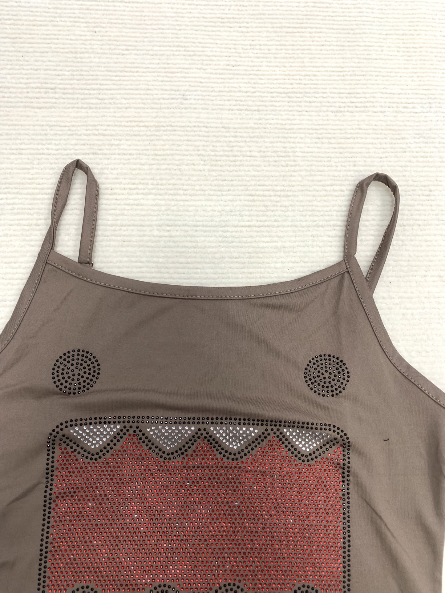 Débardeur Femme Y2K Motif Géométrique Style Urbain pour Look Tendance Été
