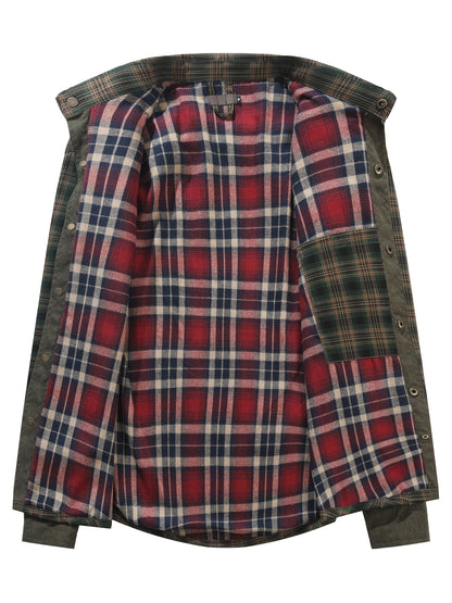 Lässiges Herrenhemd im Outdoor-Karohemd-Stil