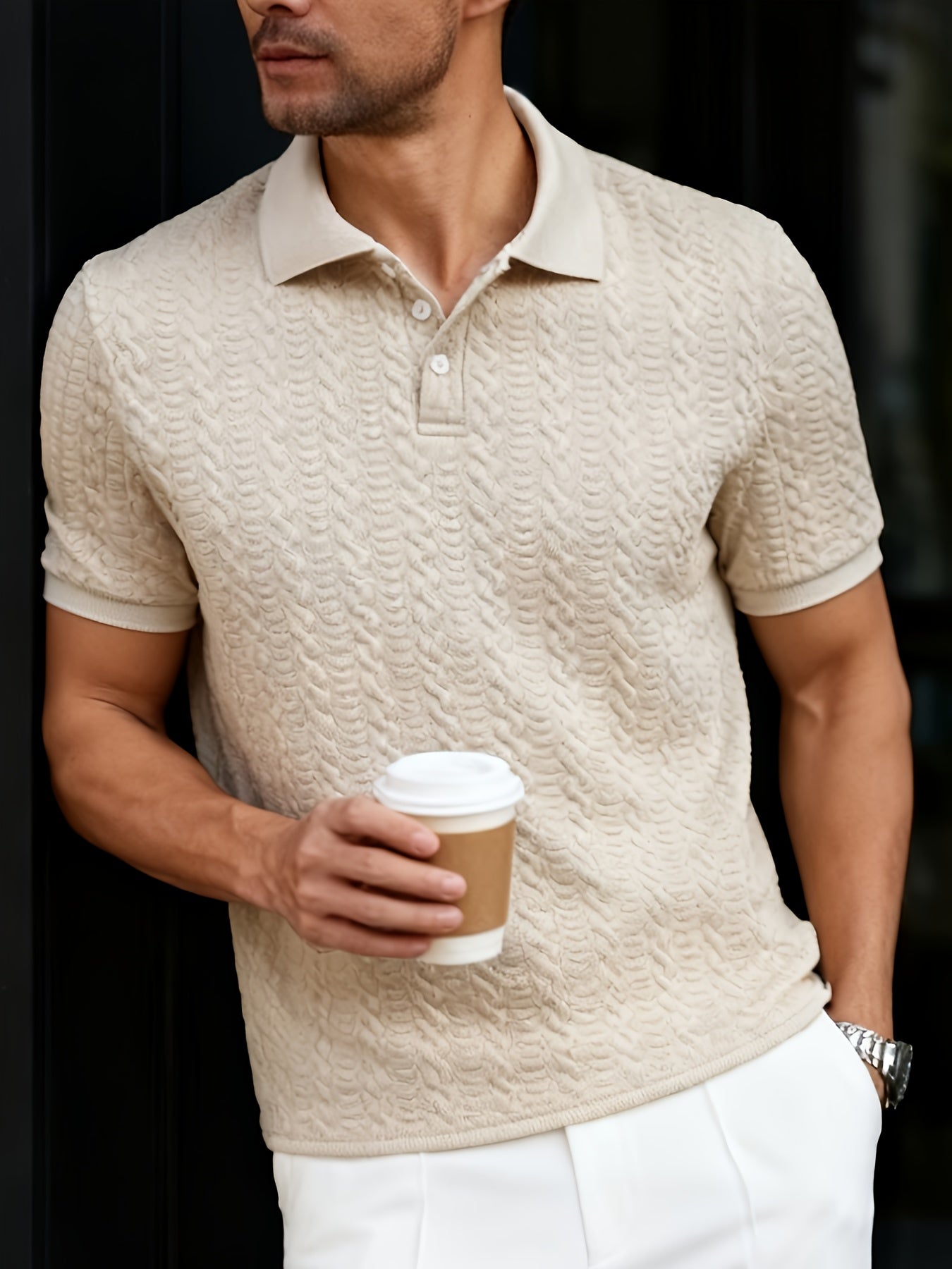Polo décontracté homme style chic pour sorties et loisirs