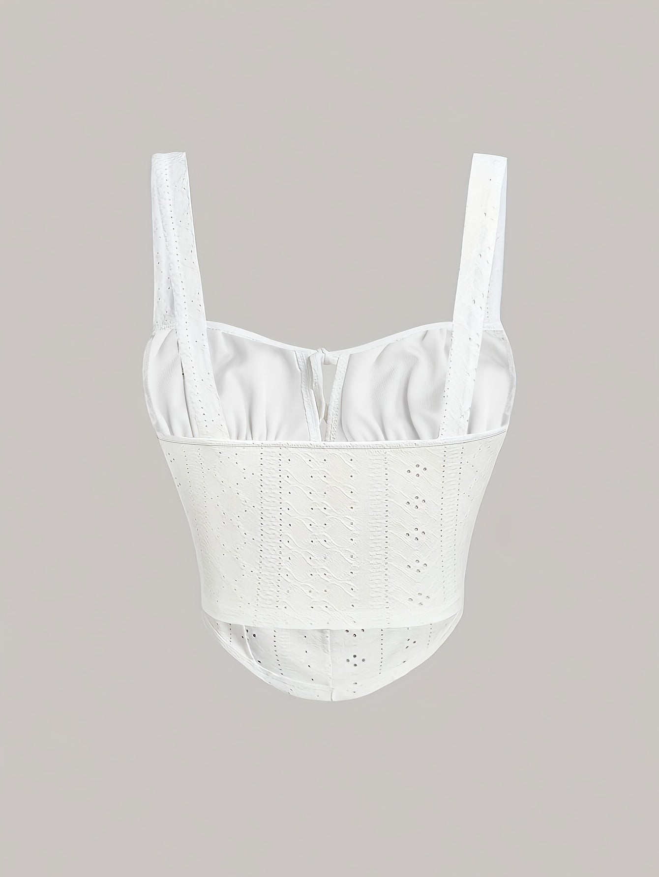 Dames bustier in corsetstijl met chique borduursel voor lente en zomer