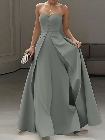 Abito da sera elegante donna bustier stile principessa per occasioni speciali