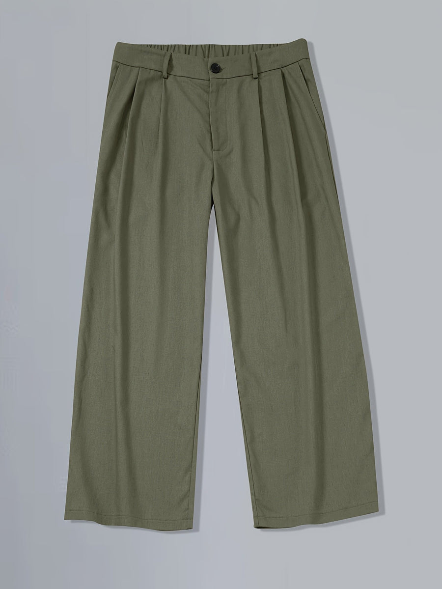 Pantalon large homme style vintage élégant pour look urbain moderne