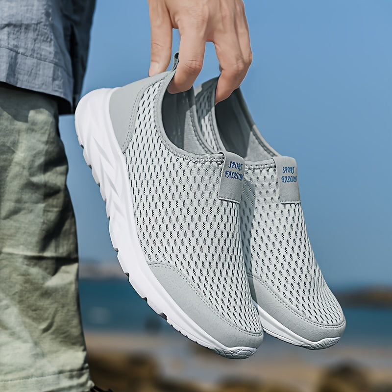 Zapatos deportivos casuales para hombre sin cordones - Estilo transpirable para caminar y entrenar