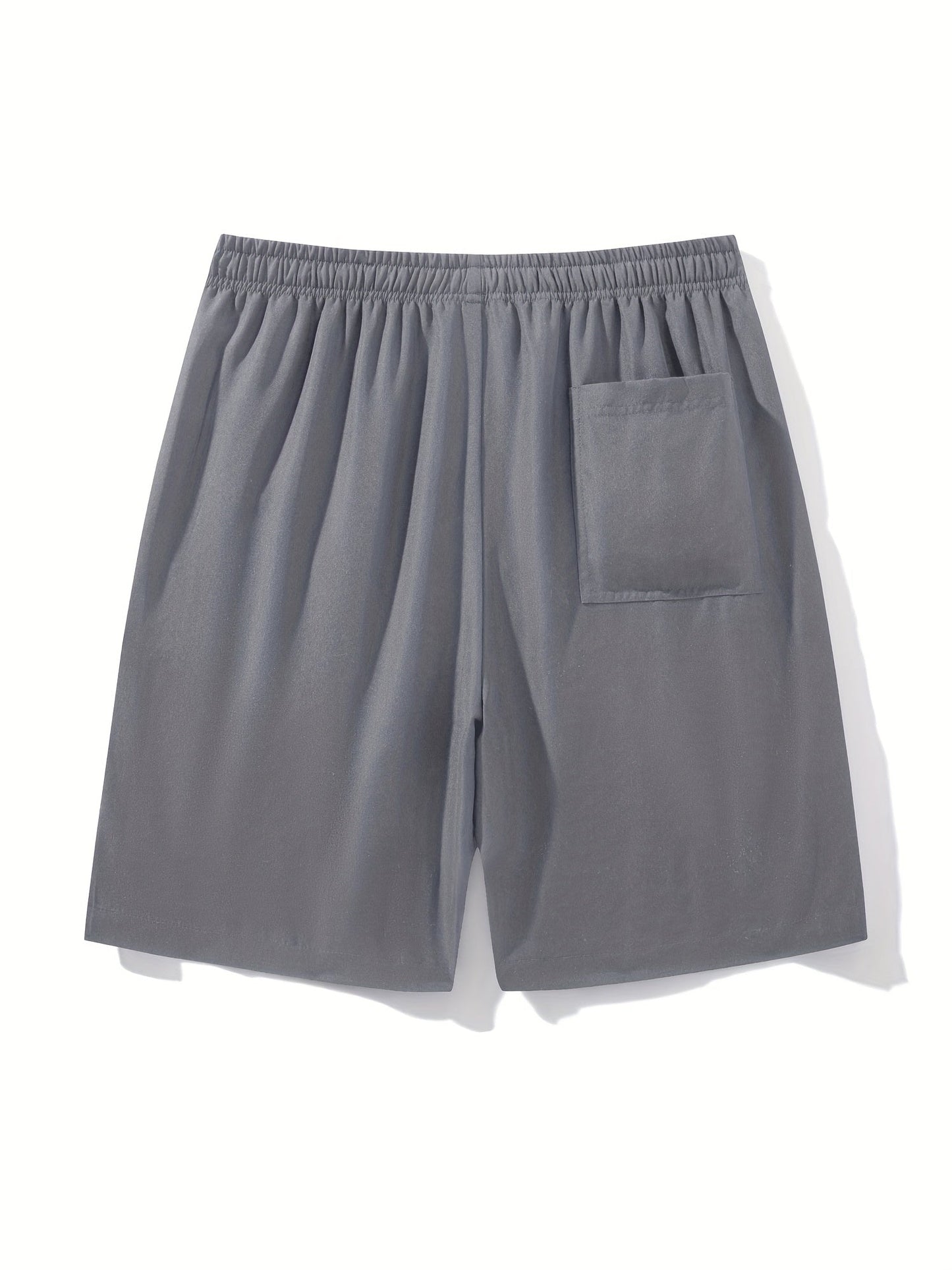 Short de sport homme multi-poches à fermeture éclair, style décontracté pour activités sportives et plein air