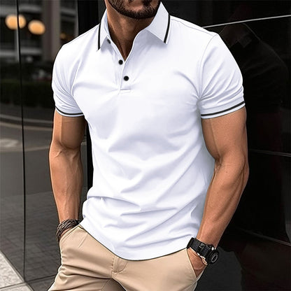 Lewis – Polo à Manches Courtes et Col Classique pour Hommes