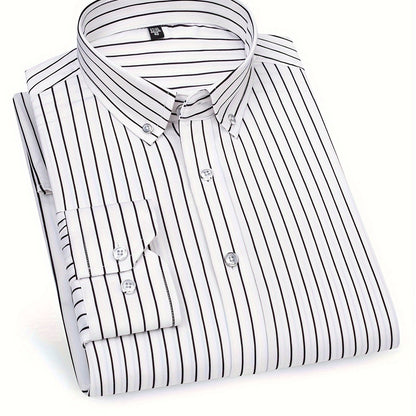 Chemise à rayures style décontracté pour homme – Idéale pour sorties et occasions décontractées