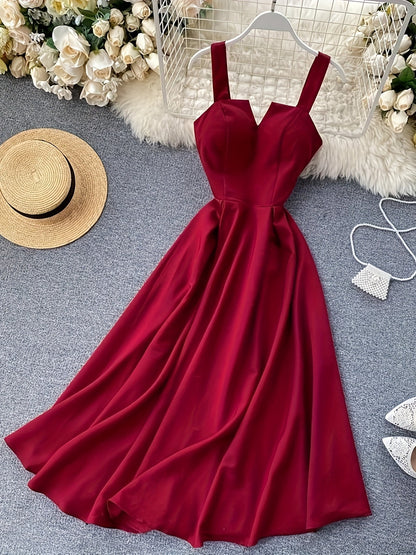 Vestido largo de mujer estilo camisola elegante para noches y eventos