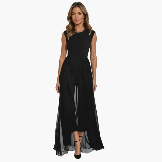 Robe longue élégante pour femme, style soirée moderne et polyvalente