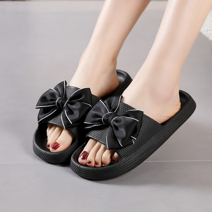 Sandales d'extérieur pour femme à nœud élégant – Style décontracté et chic pour promenade et détente