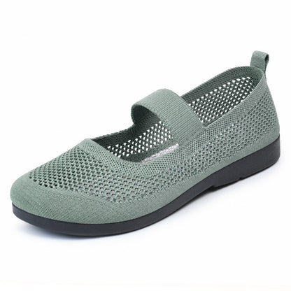 Damskie wygodne buty na pasku w stylu Mary Jane, oddychające, na co dzień