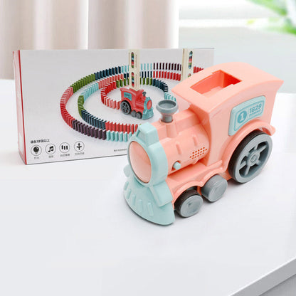 Automatisches Domino-Zugspielzeug für Kinder – Förderung von Fantasie und Koordination