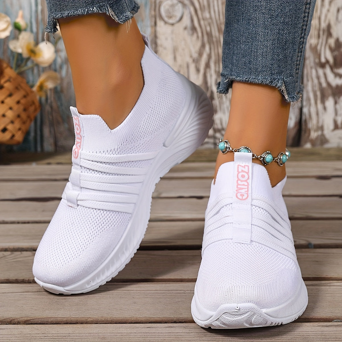 Zapatillas Slip-On Casual para Mujer Estilo Deportivo Urbano