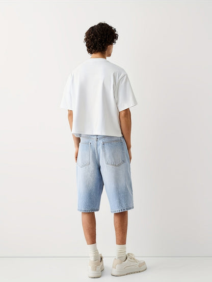 Bermuda amplio para hombre estilo casual urbano