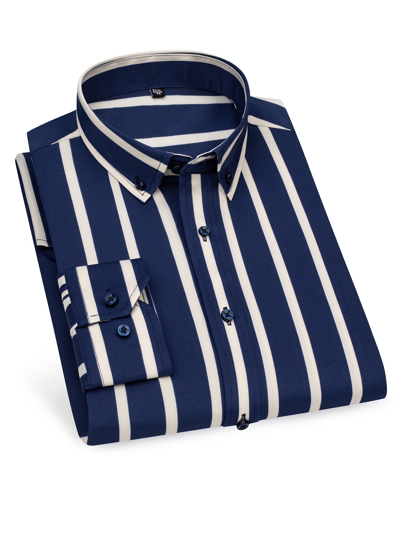 Chemise à rayures style décontracté pour homme – Idéale pour sorties et occasions décontractées