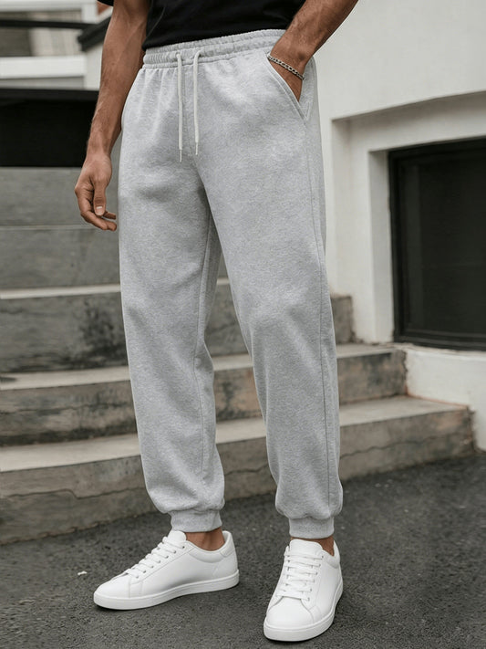 Pantalon de jogging homme coupe droite style urbain pour sport et détente