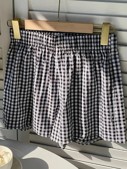 Short élégant à rayures pour femme, style décontracté idéal pour l'été