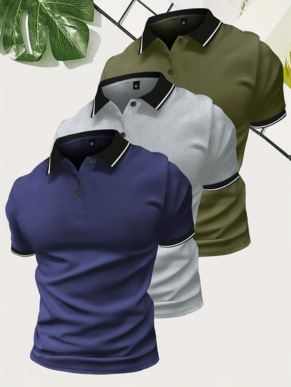 Polo casual pour homme style urbain – Élégance décontractée pour sorties et loisirs